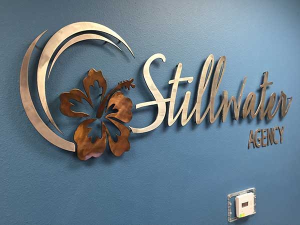 Stillwater Agency Sign on Wall
